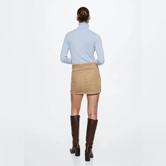 MANGO Tan Corduroy Co-Ord - Picture 4 of 15